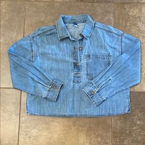 Old Navy Light Blue Denim Shirt